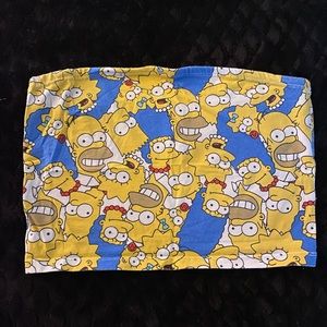 The Simpsons crop top size Medium